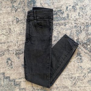Abercrombie and Fitch Black Ulta High Rose Super Skinny Ankle Jean